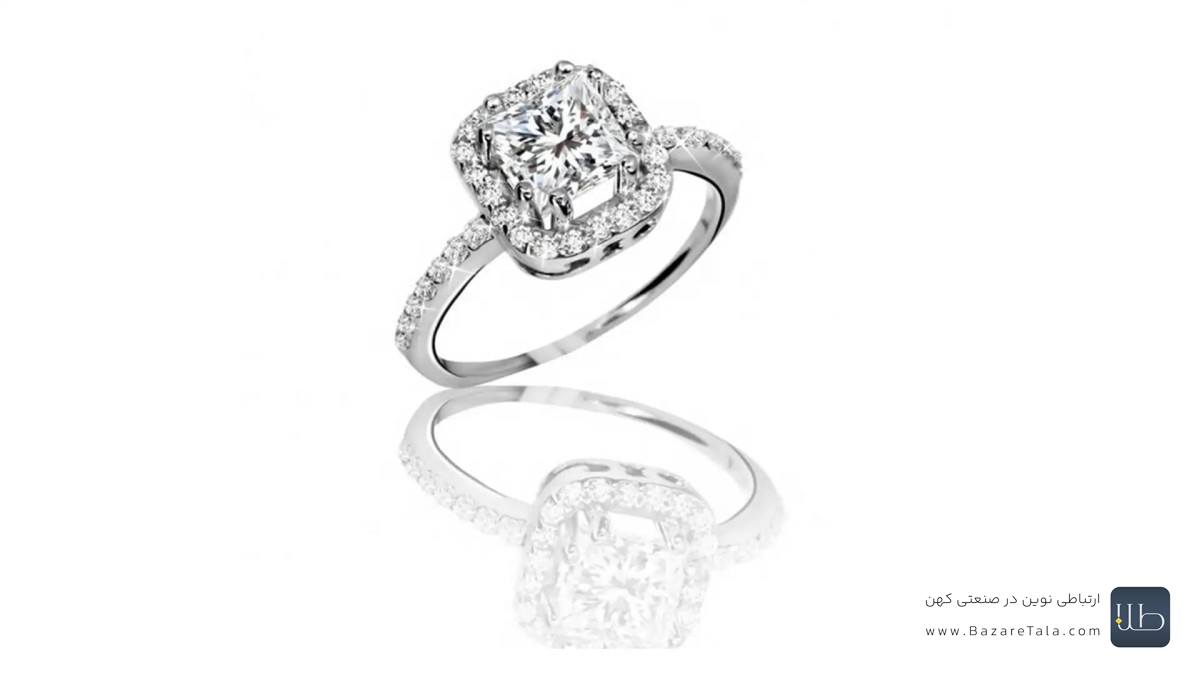 انگشتر نگین کاری شده